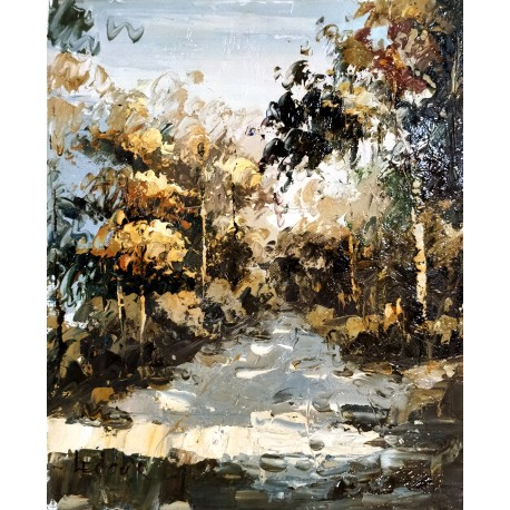 PAYSAGE - LEDOUX Fernand (XX ème siècle) - Huile sur toile