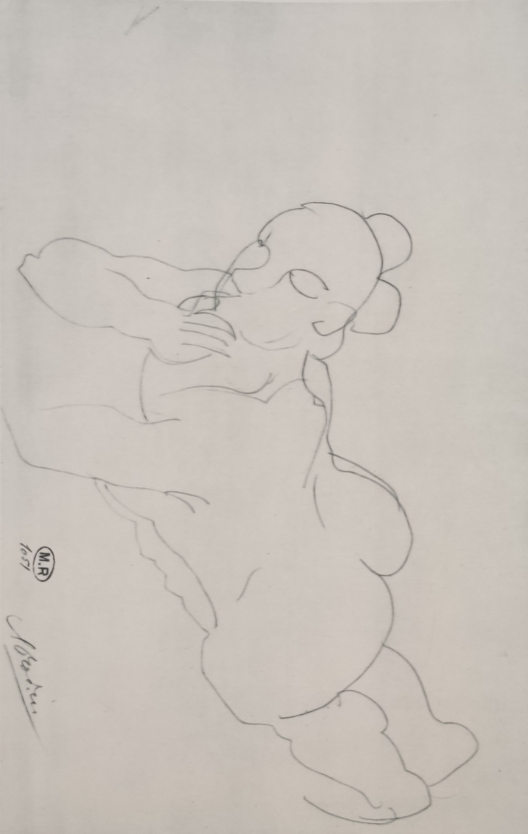 NU ALLONGE - RODIN Auguste (d'après) (1840 - 1917) - Héliogravure