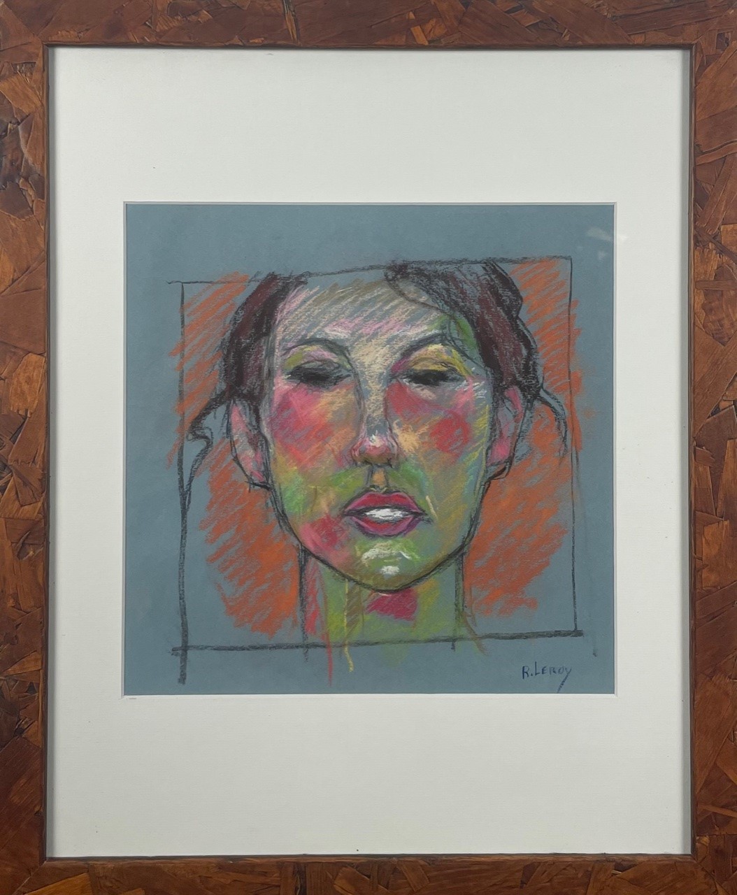 PORTRAIT D’UNE 'INCONNUE - LEROY René ( 1931 - ) - Pastel