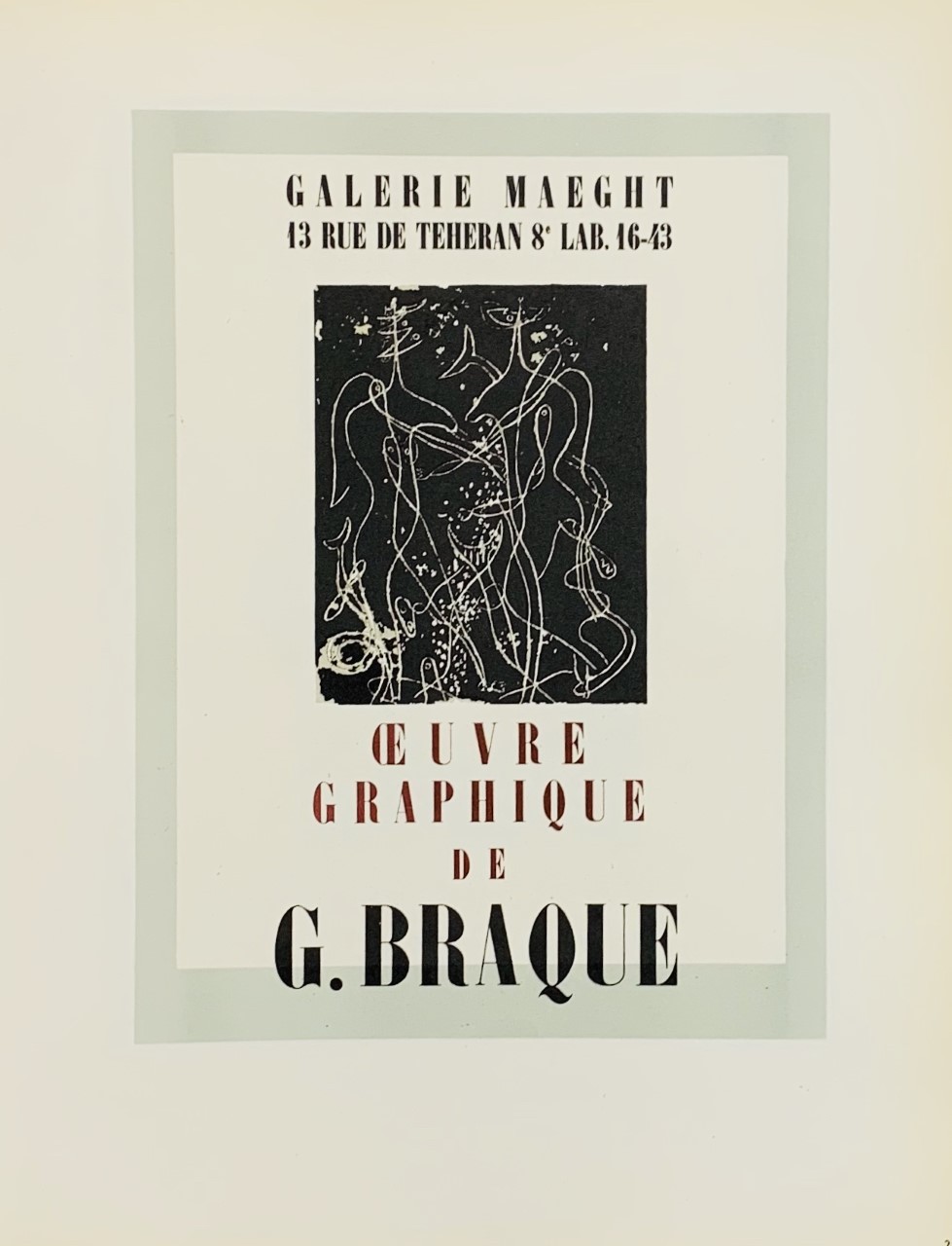OEUVRE GRAPHIQUE - BRAQUE Georges (D'après) (1882 - 1963) - Lithographie