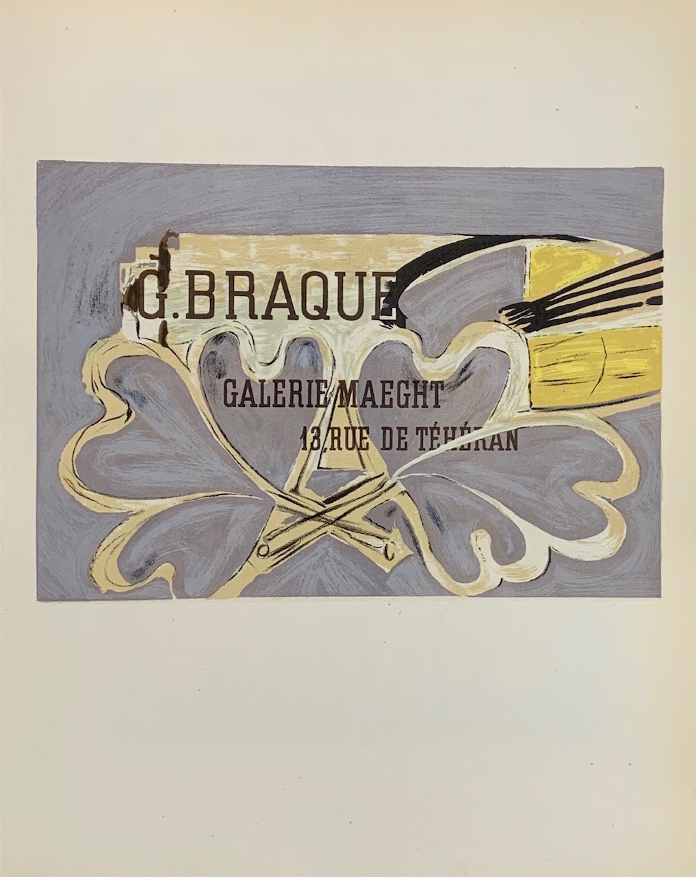 G.BRAQUE - BRAQUE Georges (D'après) (1882 - 1963) - Lithographie