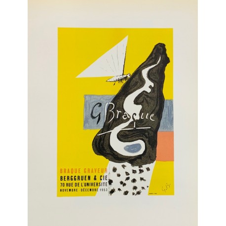 BRAQUE GRAVEUR - BRAQUE Georges (D'après) (1882 - 1963) - Lithographie