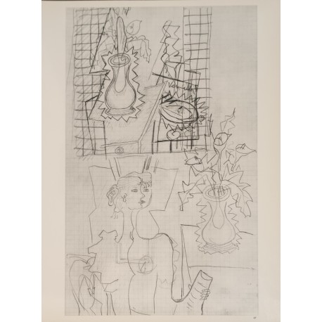 TAUREAU ET CHEVAL - BRAQUE Georges (D'après) (1882 - 1963) - Héliogravure