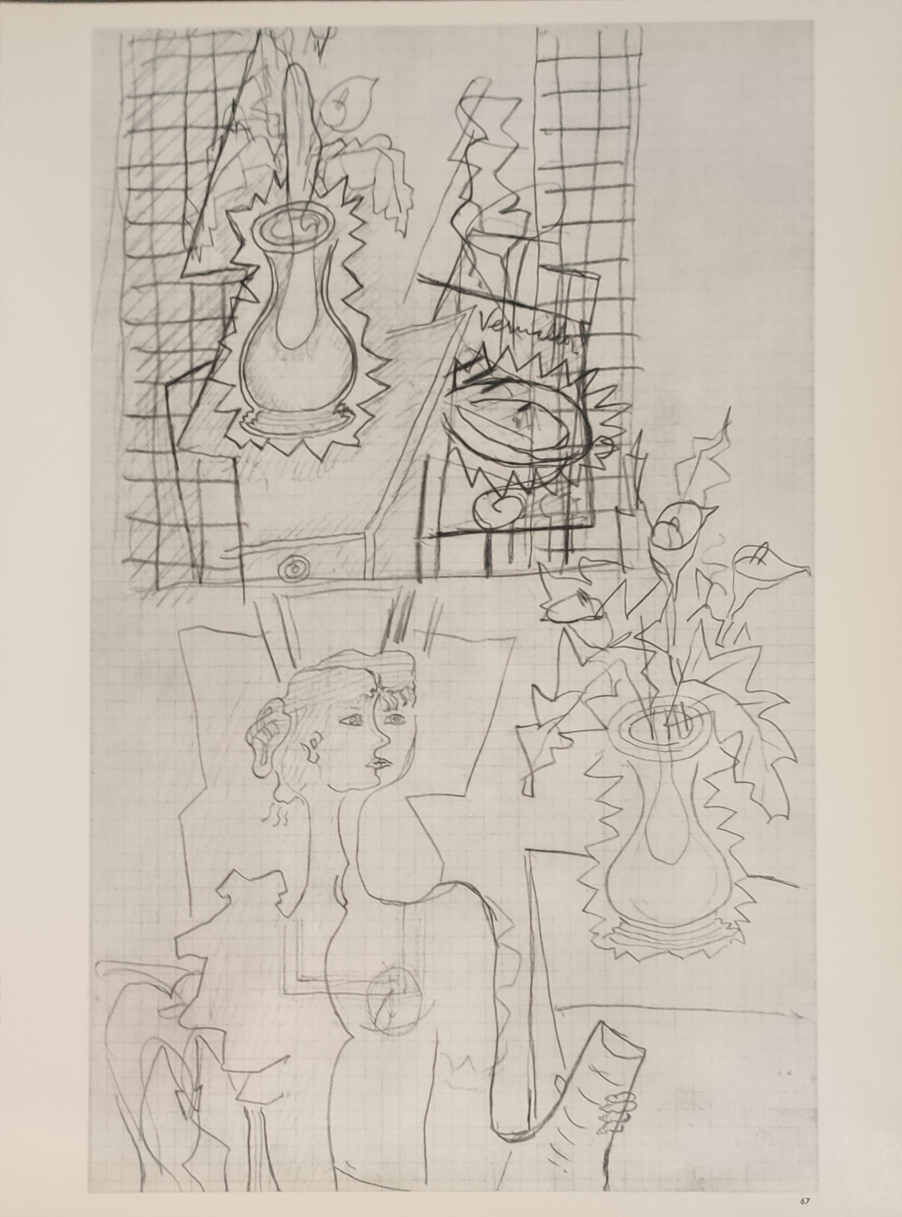 TAUREAU ET CHEVAL - BRAQUE Georges (D'après) (1882 - 1963) - Héliogravure