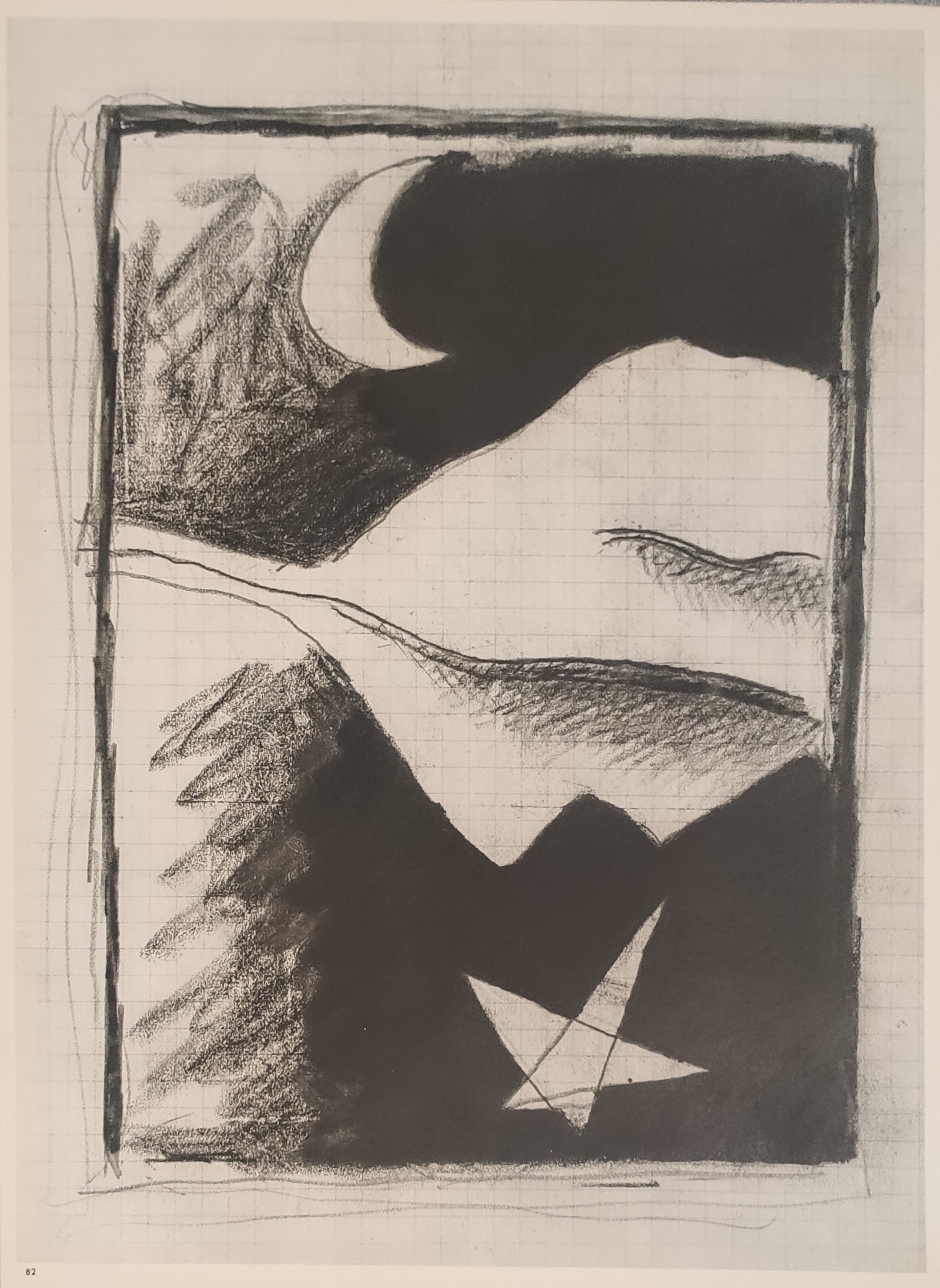 LUNE ET ETOILE - BRAQUE Georges (D'après) (1882 - 1963) - Héliogravure