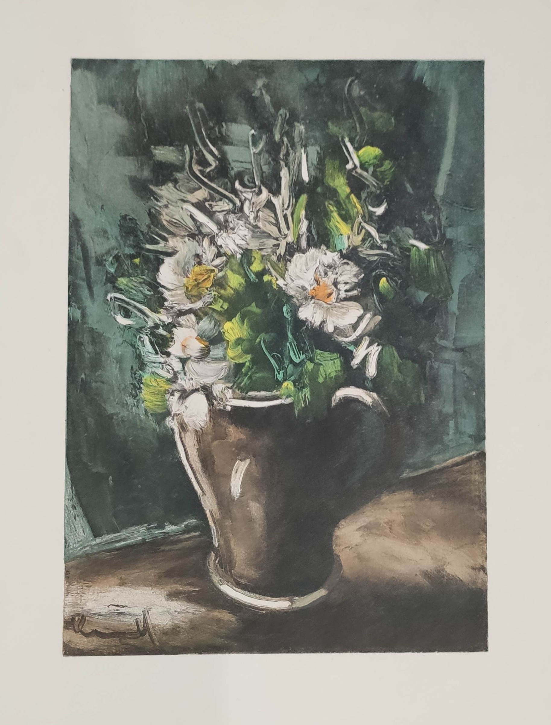 FLEURS AU POT DE GRES - VLAMINCK MAURICE (D'APRÈS) (1876 - 1958) - Lithographie