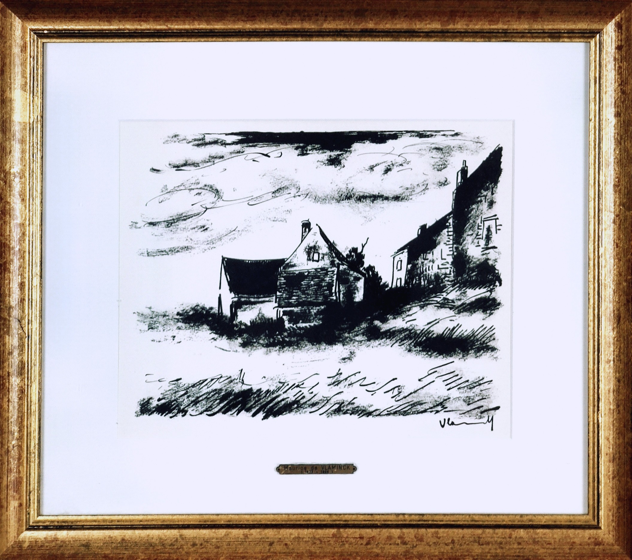 HAMEAUHAMEAU - VLAMINCK Maurice De (1876-1958) - Lithographie