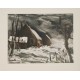 LA MALADRERIE SOUS LA NEIGE -VLAMINCK Maurice De (1876-1958) - Lithographie