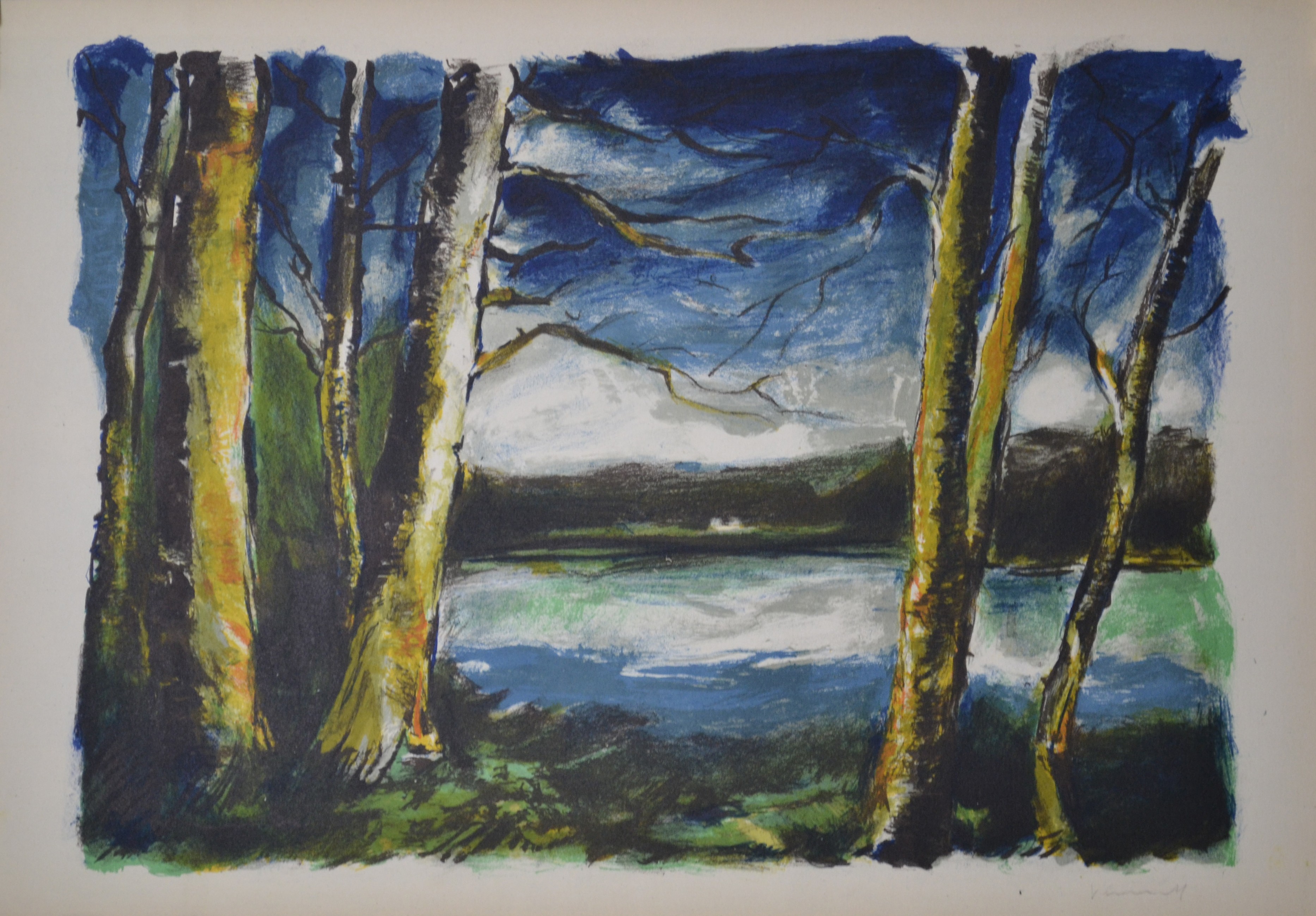 PAYSAGE - VLAMINCK Maurice De (1876-1958) - Lithographie