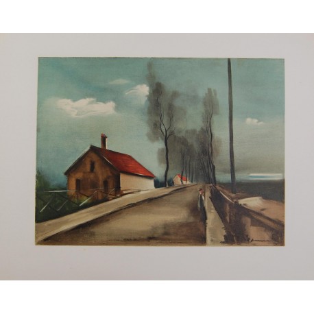 LA ROUTE DE BREZOLLES - VLAMINCK Maurice De (1876-1958) - Lithographie