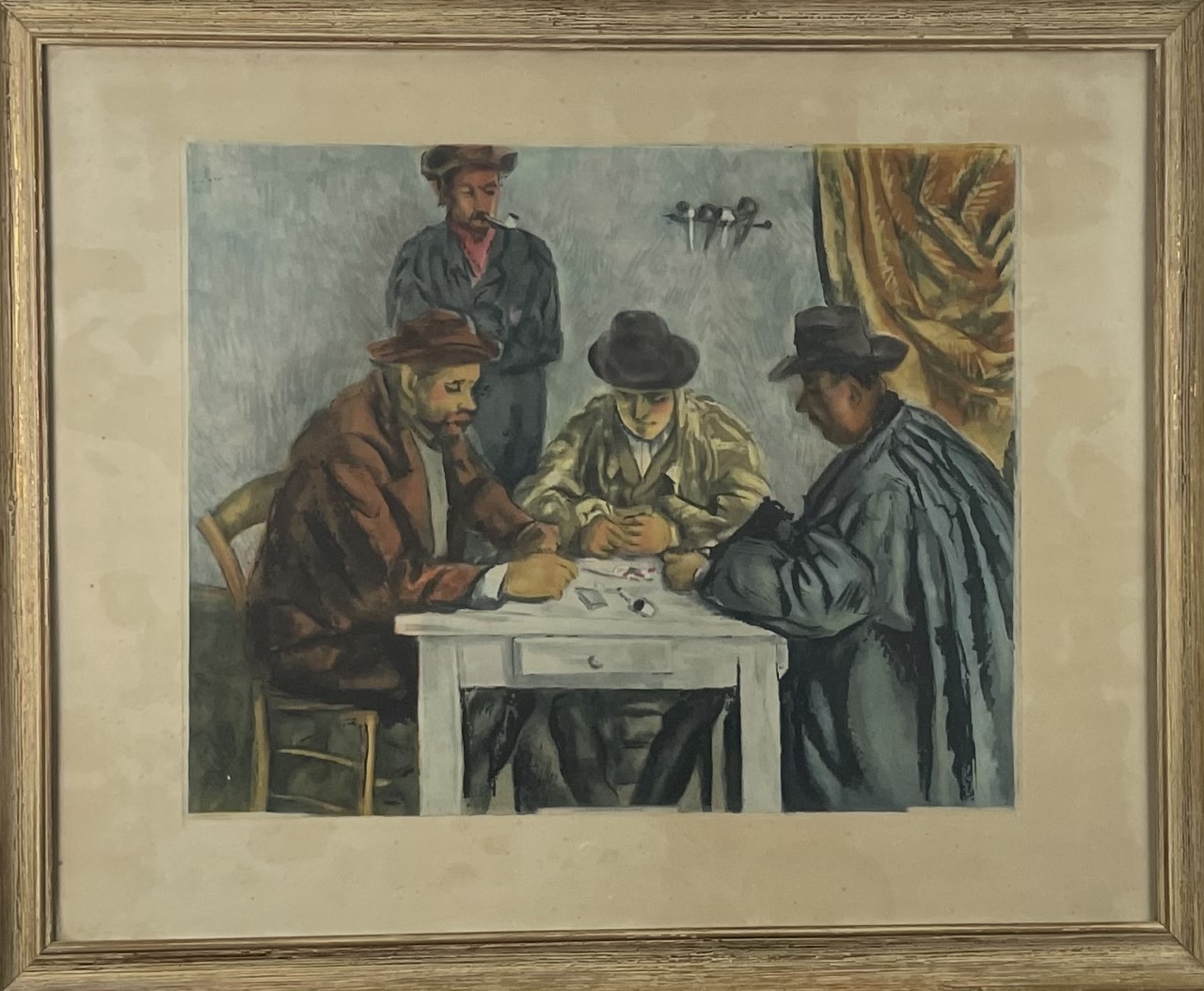 LES JOUEURS DE CARTES - VILLON Jacques (1875-1963) - Gravure