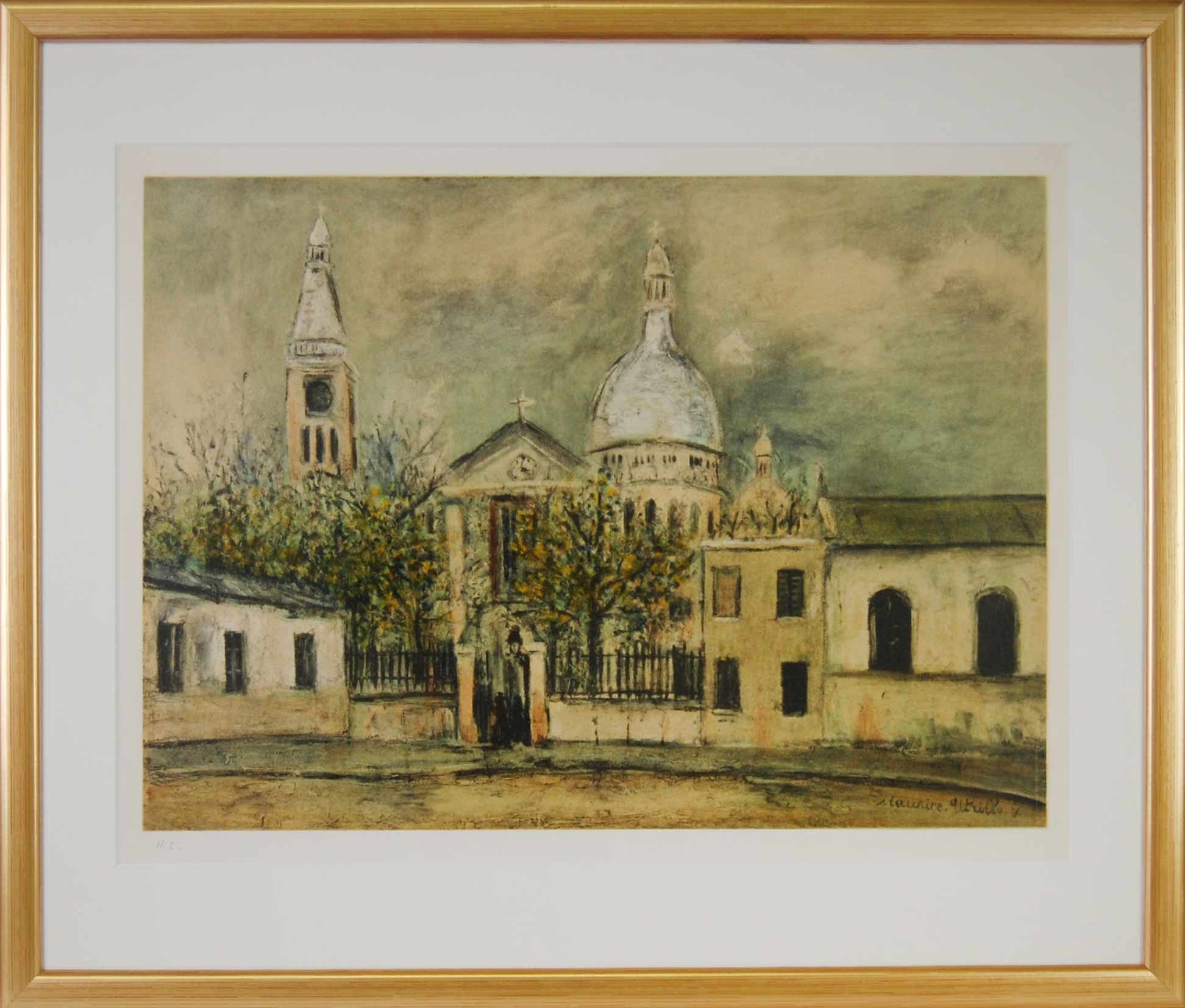 L EGLISE - UTRILLO Maurice (d'après) (1883 - 1955) - Lithographie