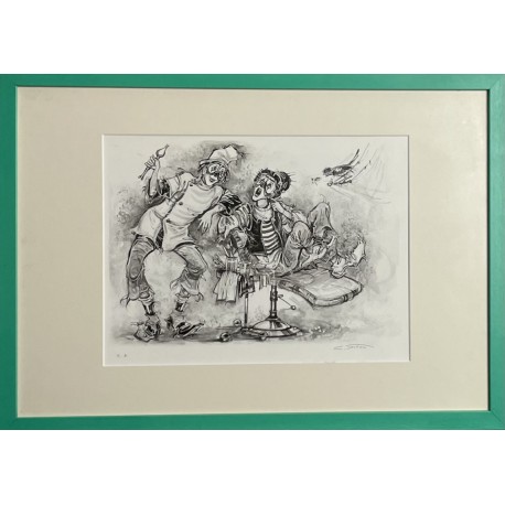 CHEZ LE DENTISTE - DUMONT Claude (1938 - ) - Granolithographie