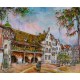 COLMAR : LA PLACE ET L ANCIENNE DOUANE - DUMONT Claude (1938 - ) - Huile sur toile