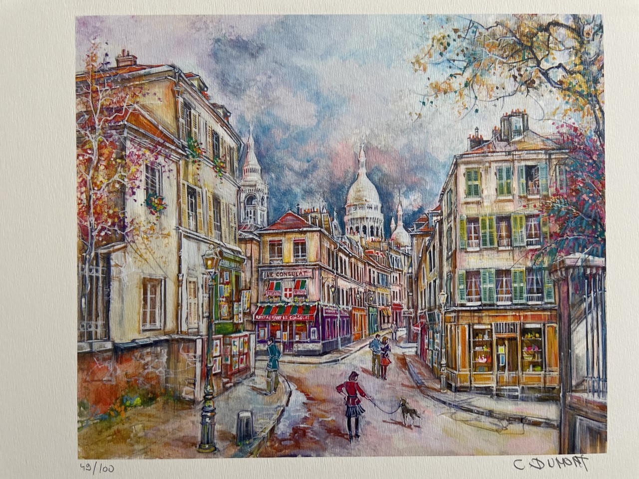 MONTMARTRE - DUMONT Claude (1938 - ) - Granolithographie