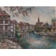 CANAL FLEURI (STRASBOURG) - DUMONT Claude (1938 - ) - Granolithographie