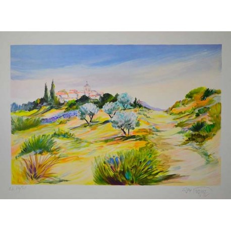 LE CLOCHER - POIRIER Ray (1938 - ) - Lithographie