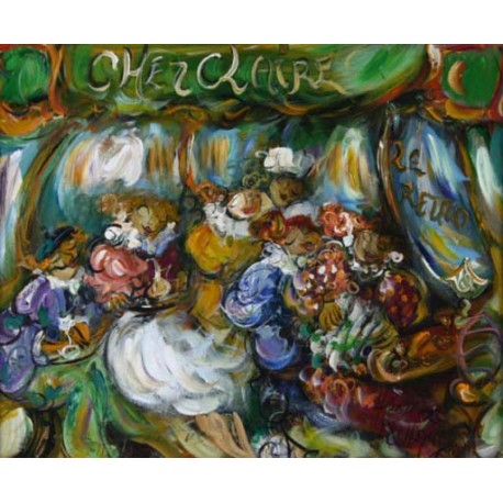 CHEZ CLAIRE - MICHAUD Herick (1954 - ) - Huile sur toile