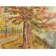 BORD DU CANAL EN AUTOMNE, Huile sur toile par Marina SEDRAC