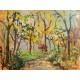 JARDIN EN AUTOMNE, Huile sur toile par Marina SEDRAC