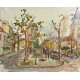 LA PLACE, Huile sur toile par Marina SEDRAC