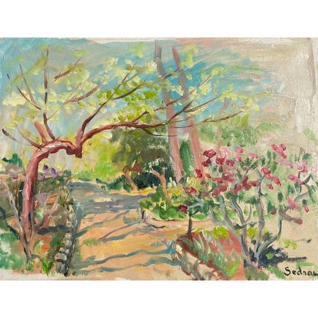 LE JARDIN - SEDRAC Marina (1919 - 1999) - Huile sur toile