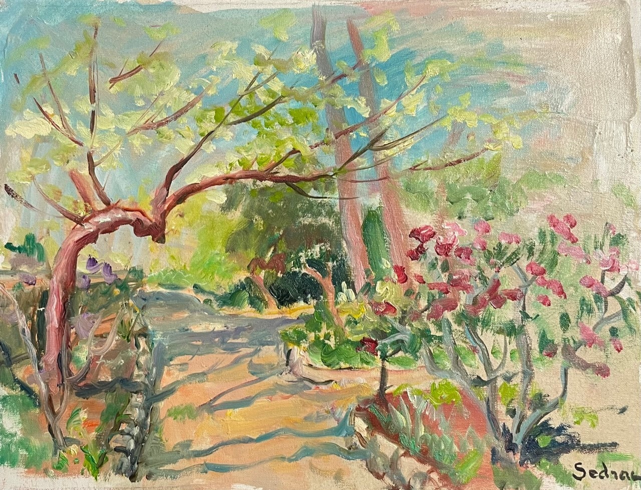 LE JARDIN - SEDRAC Marina (1919 - 1999) - Huile sur toile