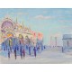 LA PLACE SAINT MARC - SEDRAC Marina (1919 - 1999) - Huile sur toile