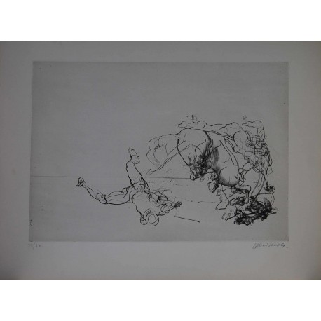 LES MORTS - WEISBUCH Claude (1927 - ) - Gravure