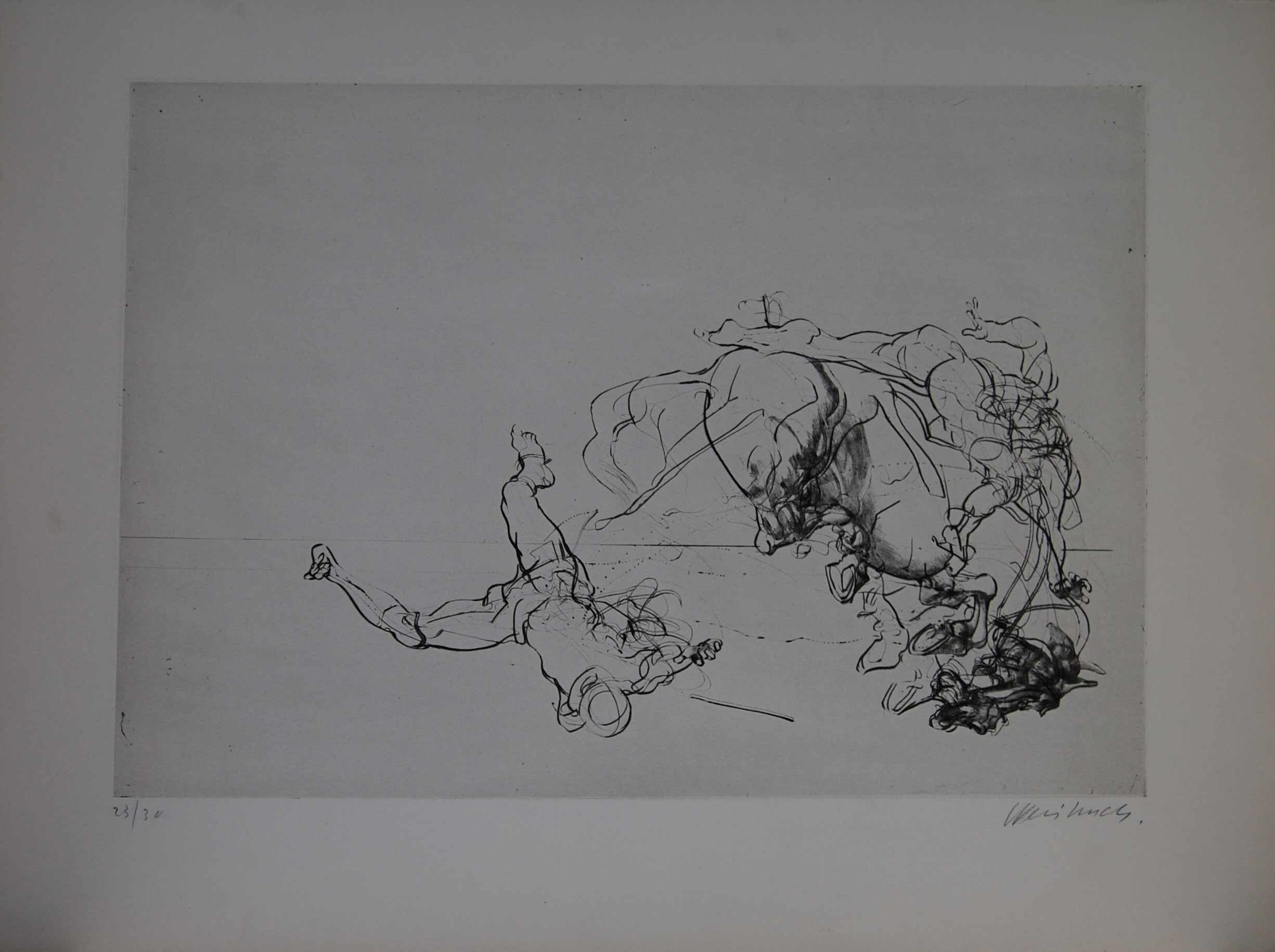 LES MORTS - WEISBUCH Claude (1927 - ) - Gravure