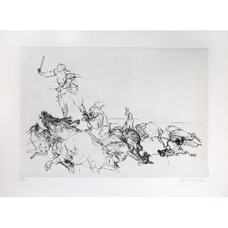 CARCASSES - WEISBUCH Claude (1927 - ) - Gravure