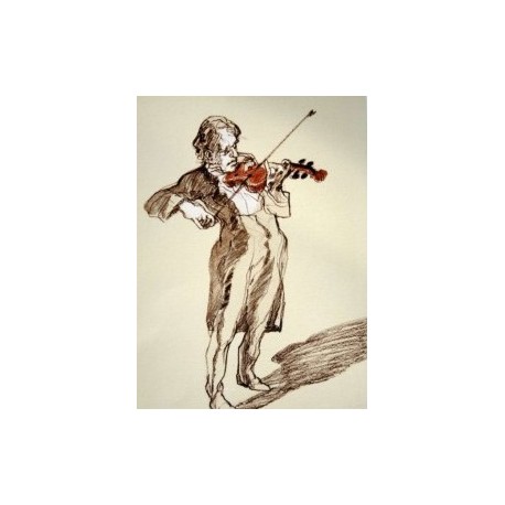 LE VIOLONCELLISTE - WEISBUCH Claude (1927 - ) - Lithographie