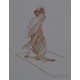 L HOMME A LA CAPE - WEISBUCH Claude (1927 - ) - Lithographie