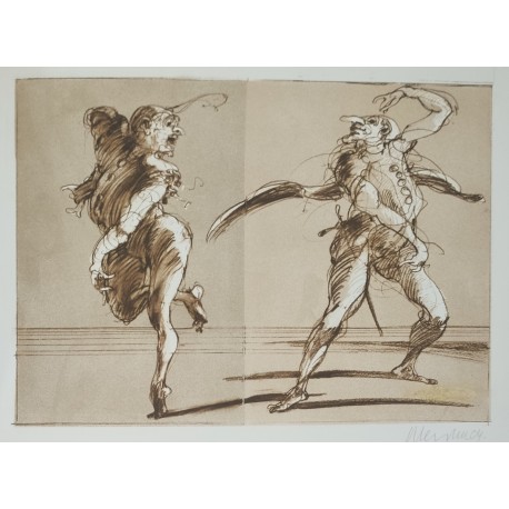 PANTALONE - WEISBUCH Claude (1927 - ) - Lithographie