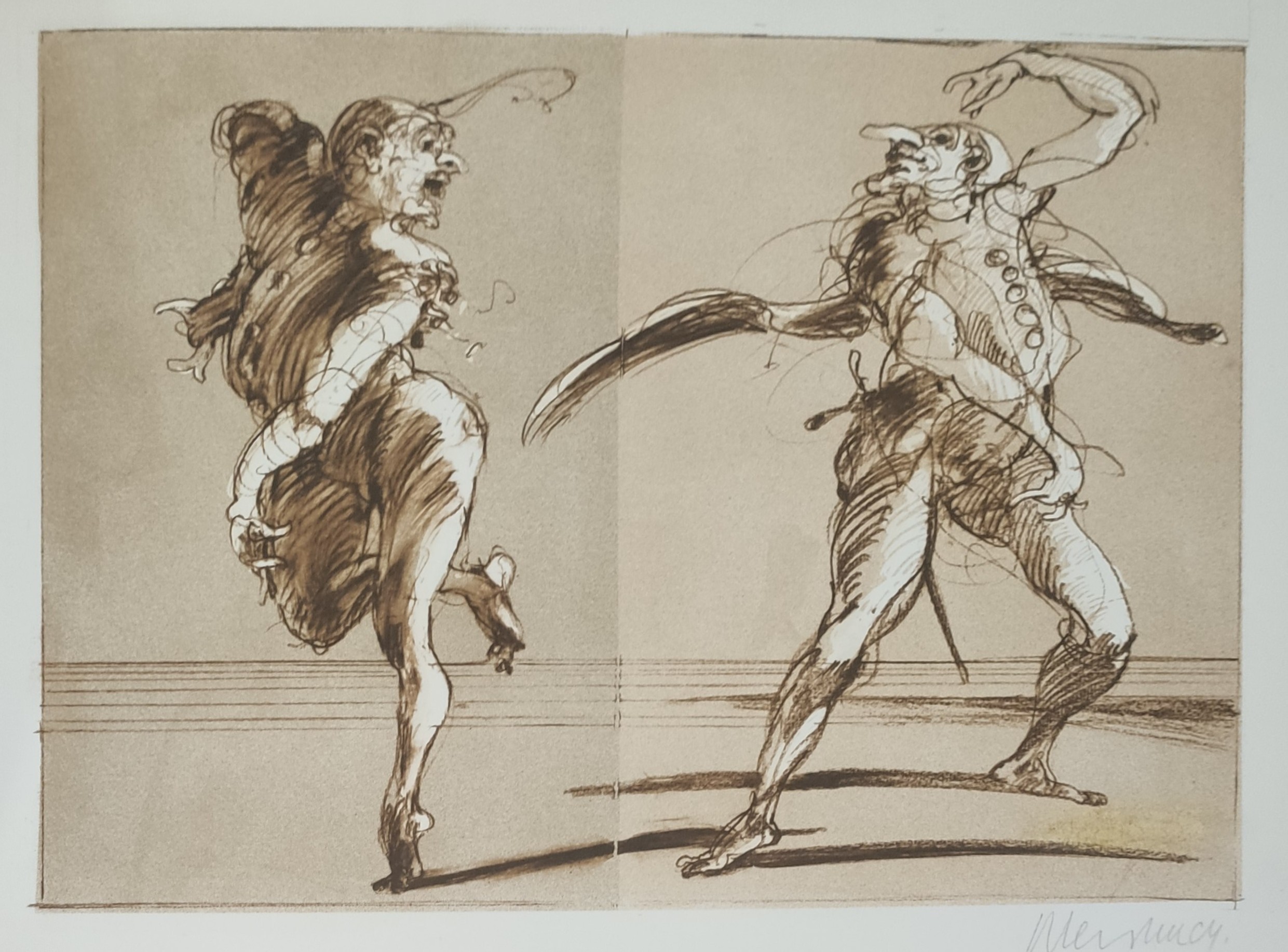 PANTALONE - WEISBUCH Claude (1927 - ) - Lithographie