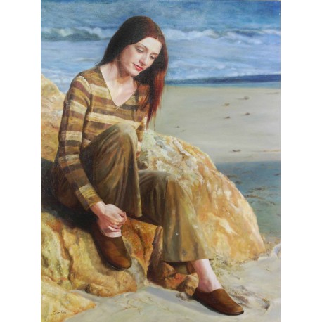 FEMME A LA MER