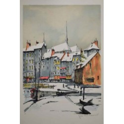 HONFLEUR SOUS LA NEIGE
