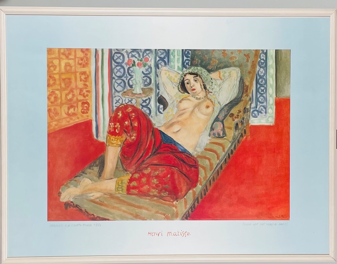 ODALISQUE A LA CULOTTE ROUGE (1922)