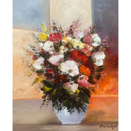 BOUQUET AU VASE BLANC