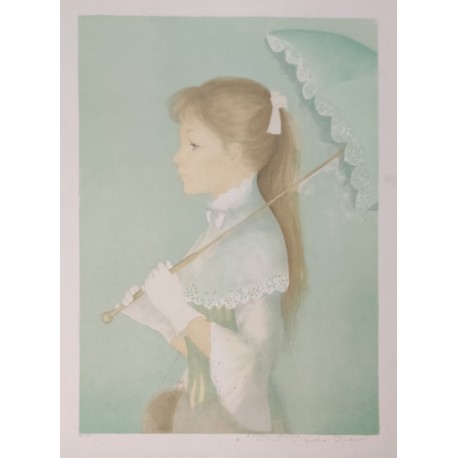 JEUNE FILLE A L'OMBRELLE