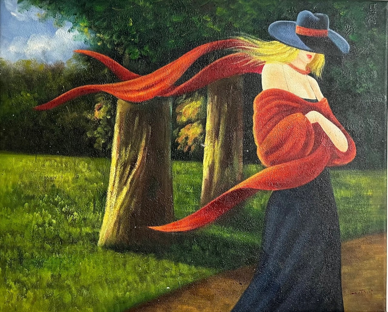 FEMME AU CHAPEAU