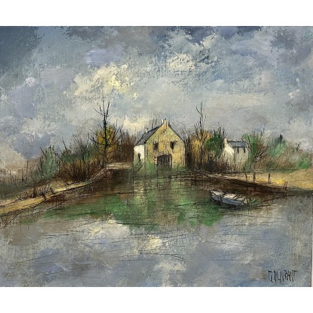 PAYSAGE À LA BARQUE