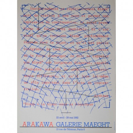 Arakawa composition pour galerie maeght