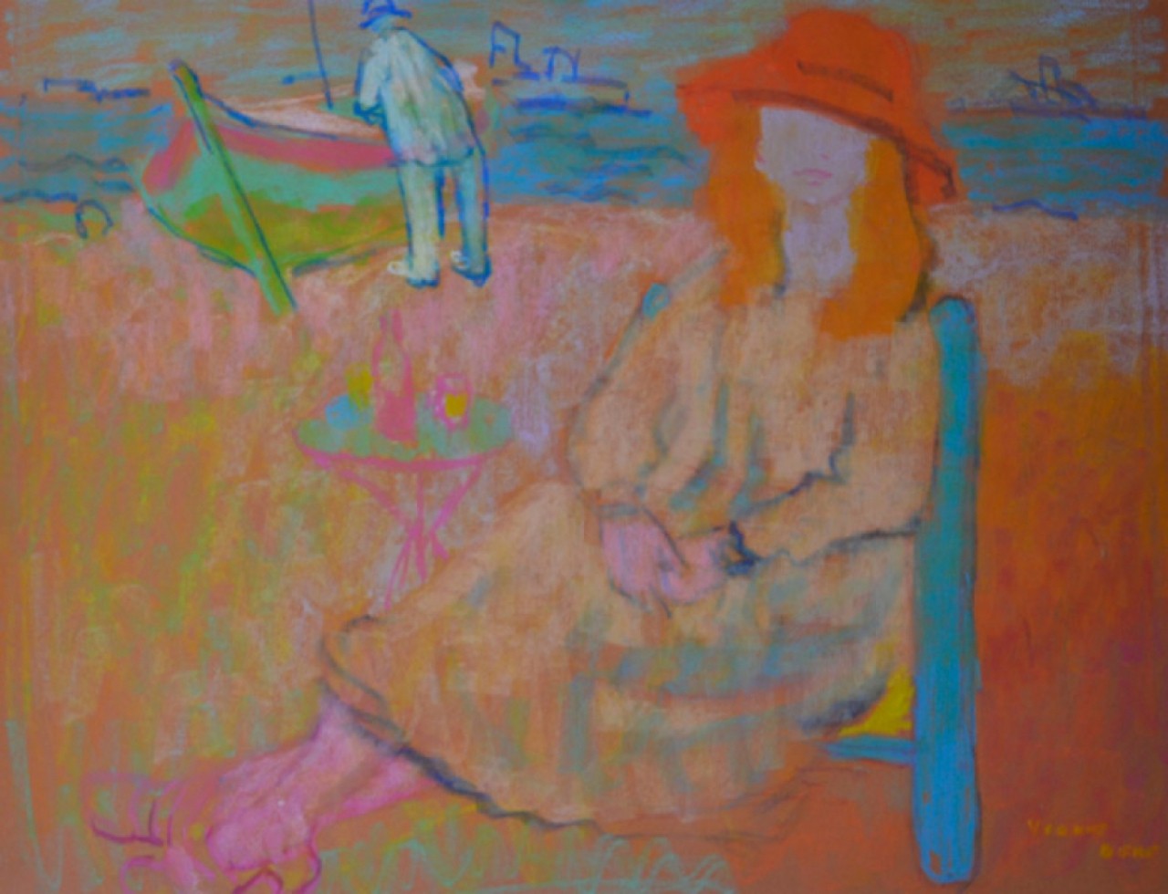 BERT Yvonne femme sur la plage