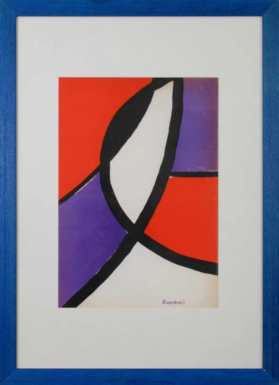 COMPOSITION - BORDONI Enrico (1904-1969) - Sérigraphie