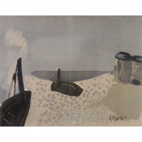 BARQUE ECHOUEE - BRAQUE Georges (D'après) (1882 - 1963) - Lithographie