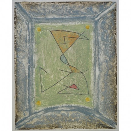 composition verte et bleue 