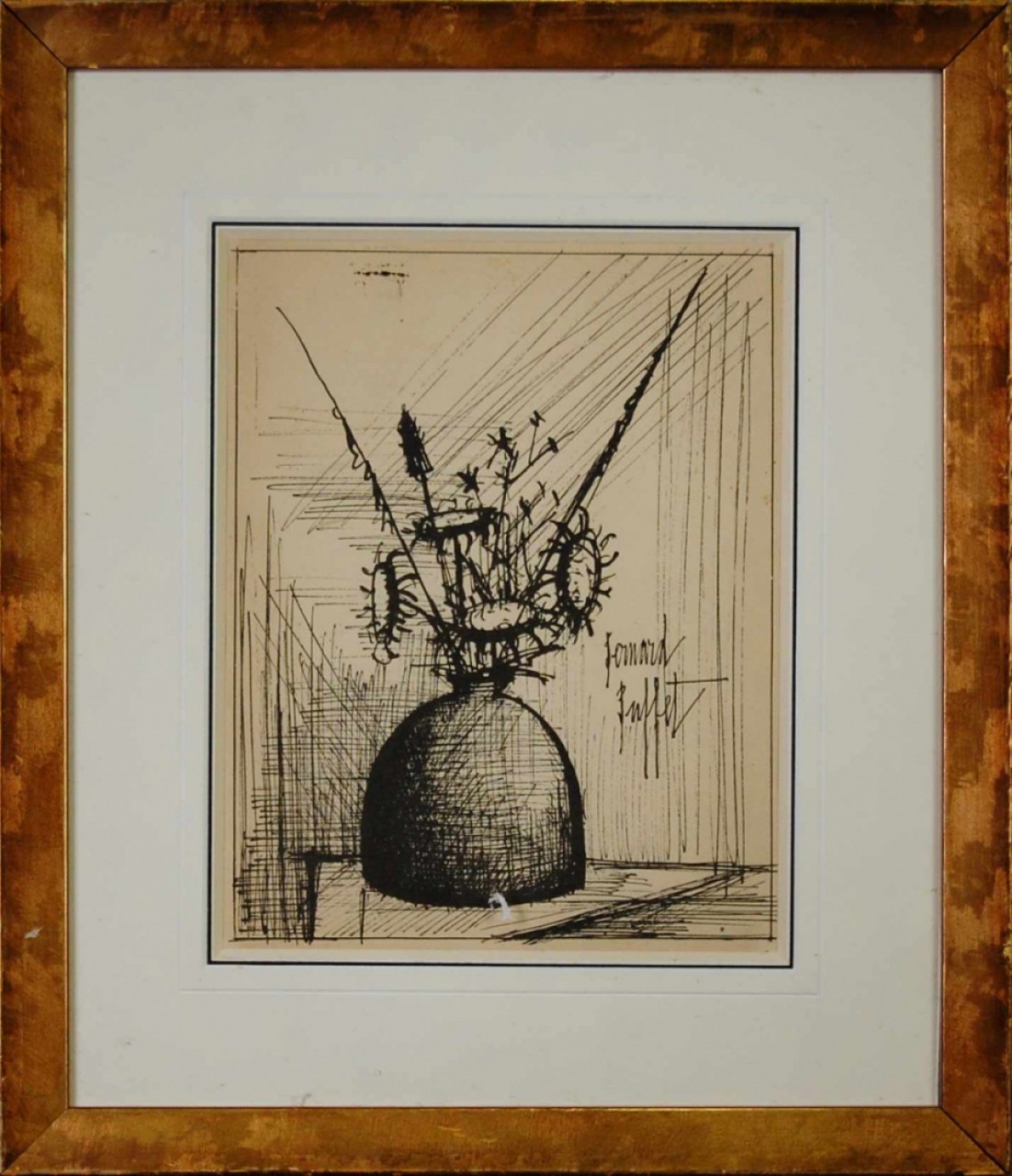 LE VASE DE FLEURS - BUFFET Bernard (d’après ) (1928 - 1999) - Lithographie