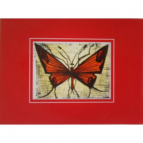 BUFFET Bernard papillon rouge