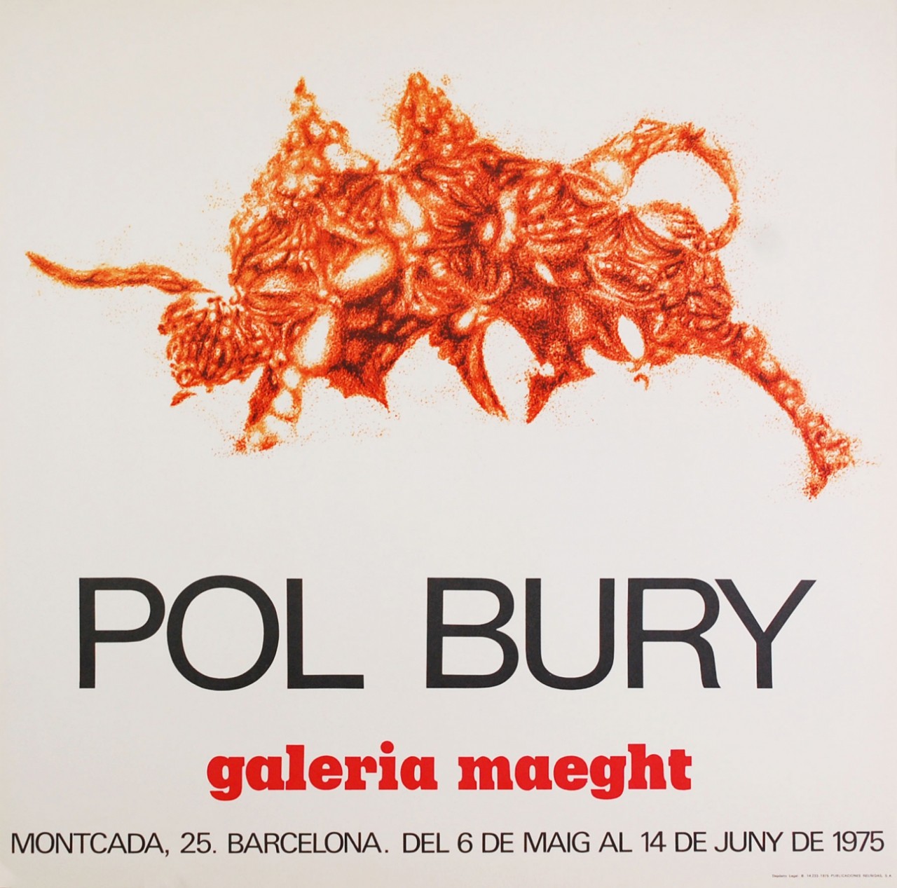 BURY Pol taureau rouge galerie maeght